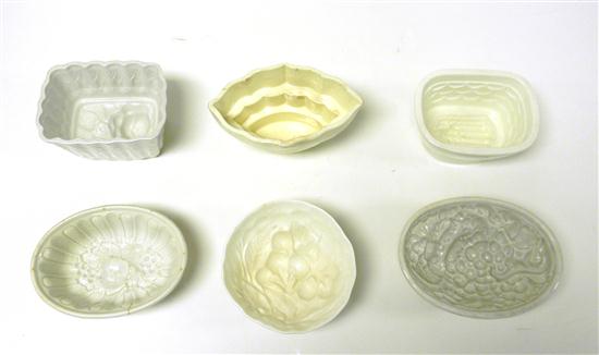 White Ironstone china molds  six