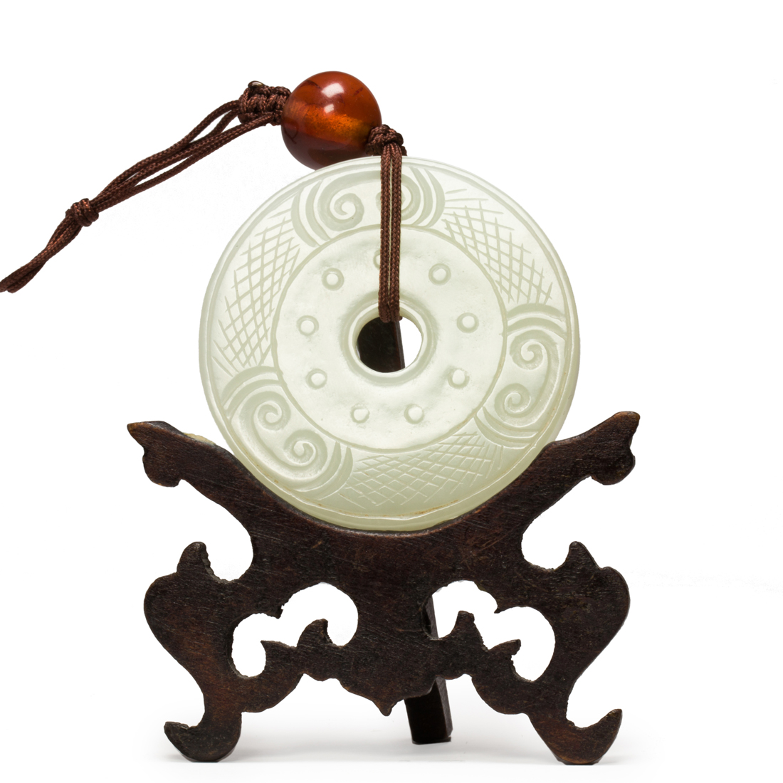 WHITE JADE BI DISC White jade bi