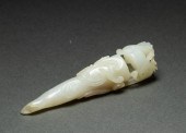 WHITE JADE HAIR PIN White jade
