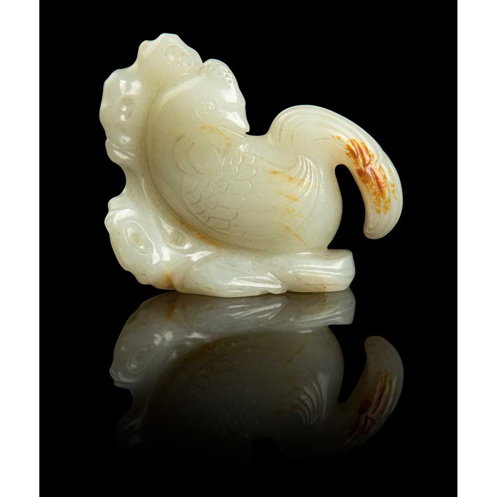 WHITE JADE WITH RUSSET SKIN CARVING