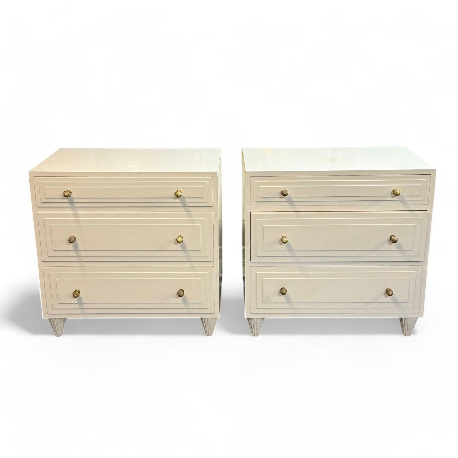 WHITE LACQUER MODERN DRESSERS
