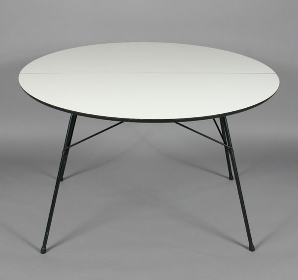 White laminate Mid-Century Modern