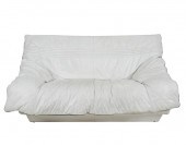WHITE LEATHER LOVESEATmanufact