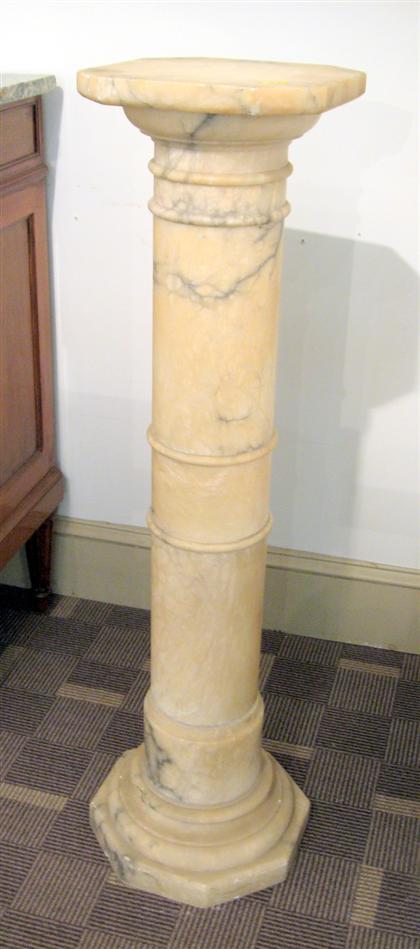 White marble pedestal