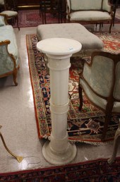 WHITE MARBLE STATUARY FLOOR PE
