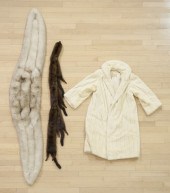 White mink floor length coat t