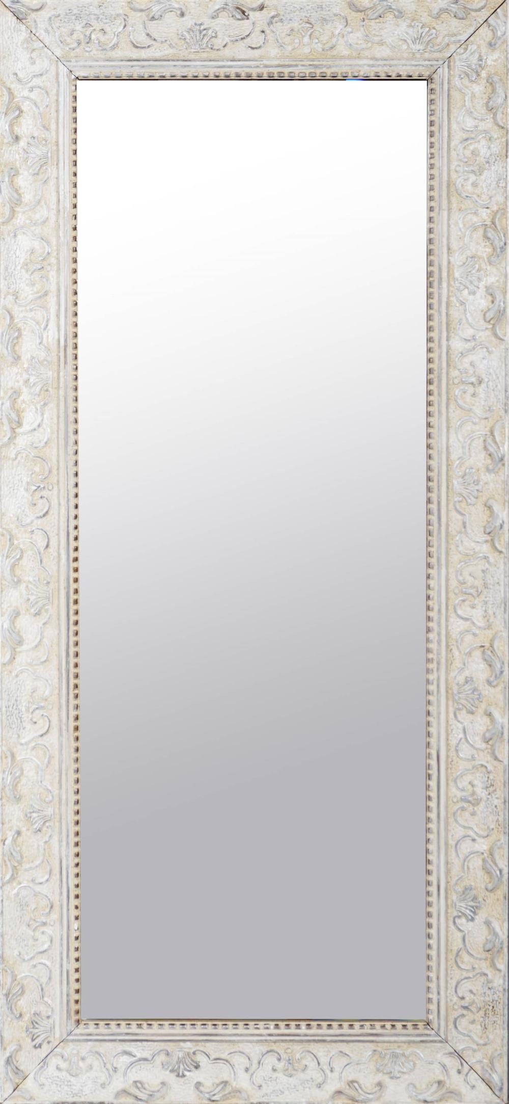 WHITE MIRROR WITH SHELL BORDER BY