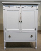 WHITE PAINTED BLANKET CHEST, C