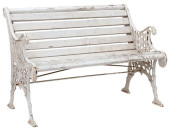 WHITE PAINTED CAST IRON &AMP;