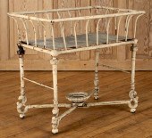 WHITE PAINTED IRON REGENCY GAR