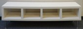 WHITE PAINTED LOW SIDE CABINET