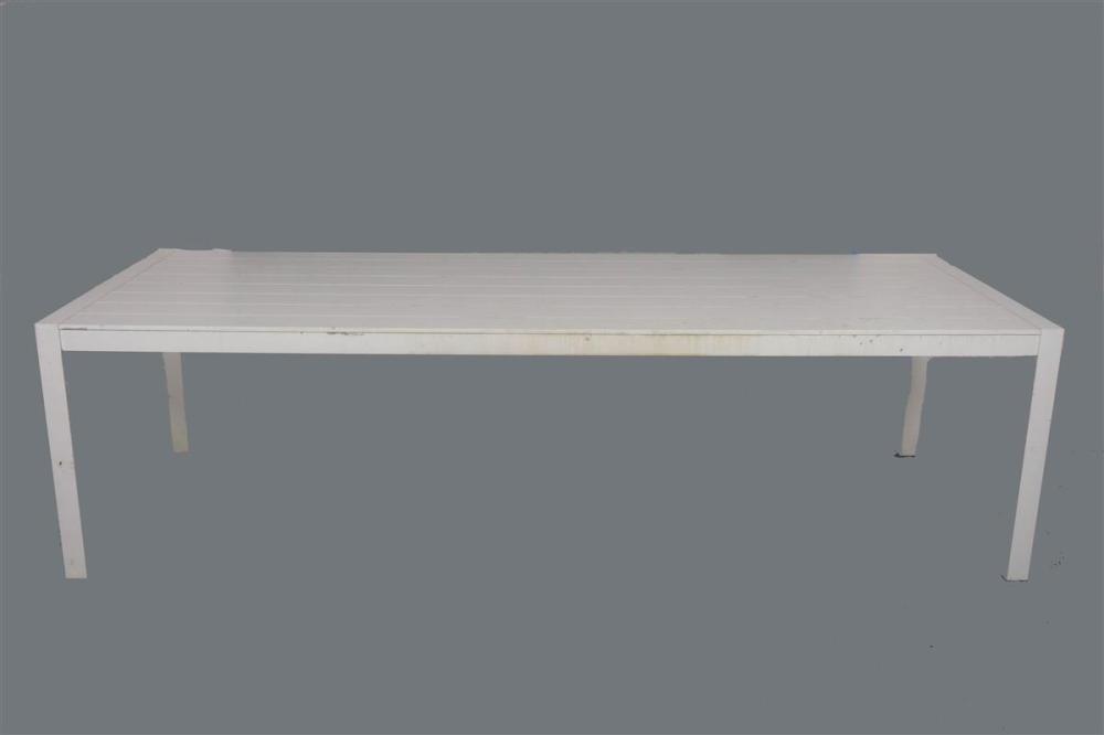 WHITE PAINTED METAL OUTDOOR