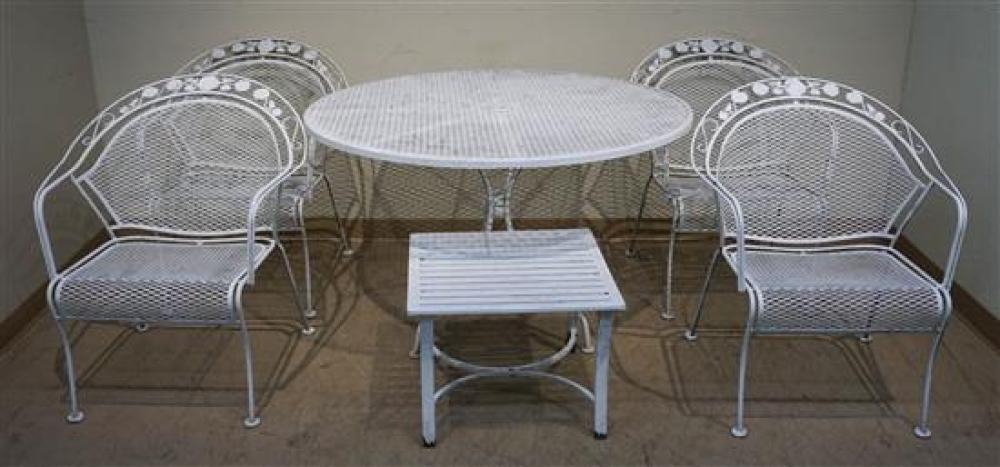 WHITE PAINTED SALTERINI STYLE METAL