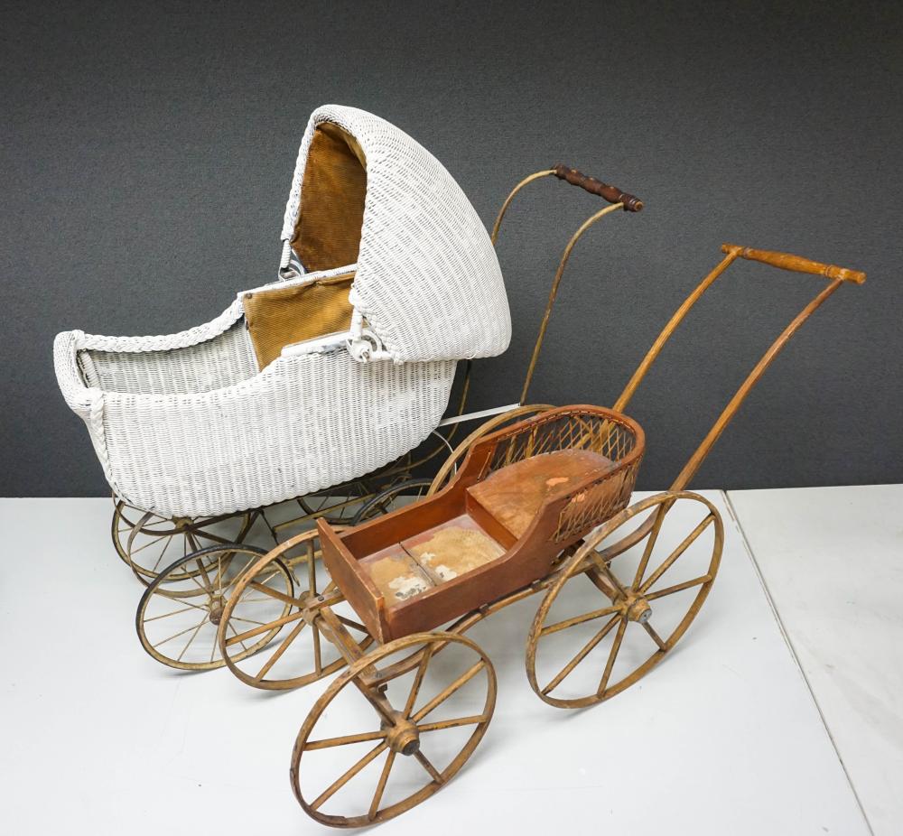 WHITE PAINTED WICKER AND EARLY