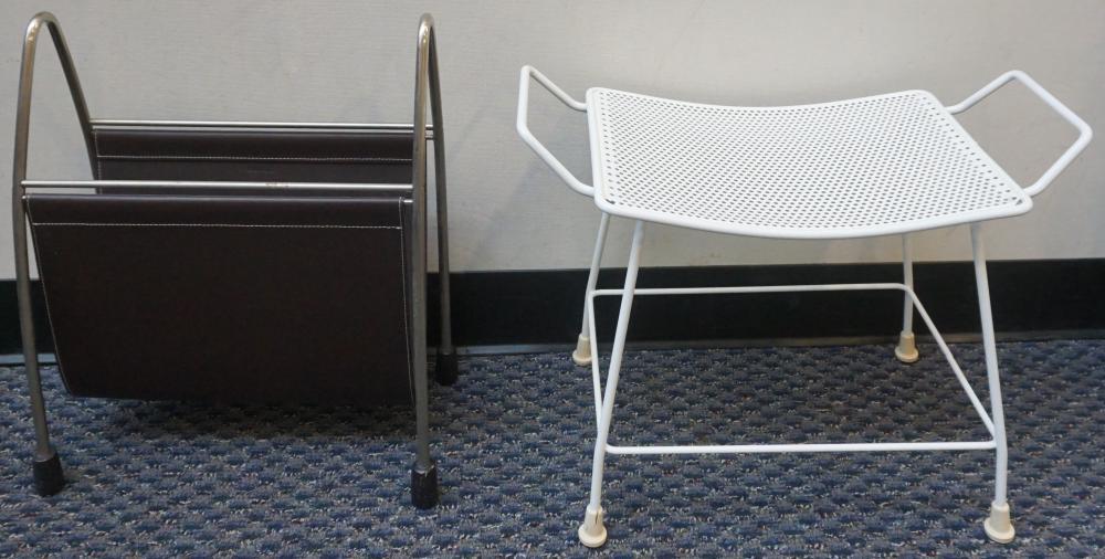 WHITE PAINTED WROUGHT IRON