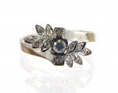 WHITE SPINEL, DIAMOND AND EIGH