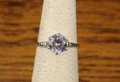 WHITE SPINEL SOLITAIRE AND GOL