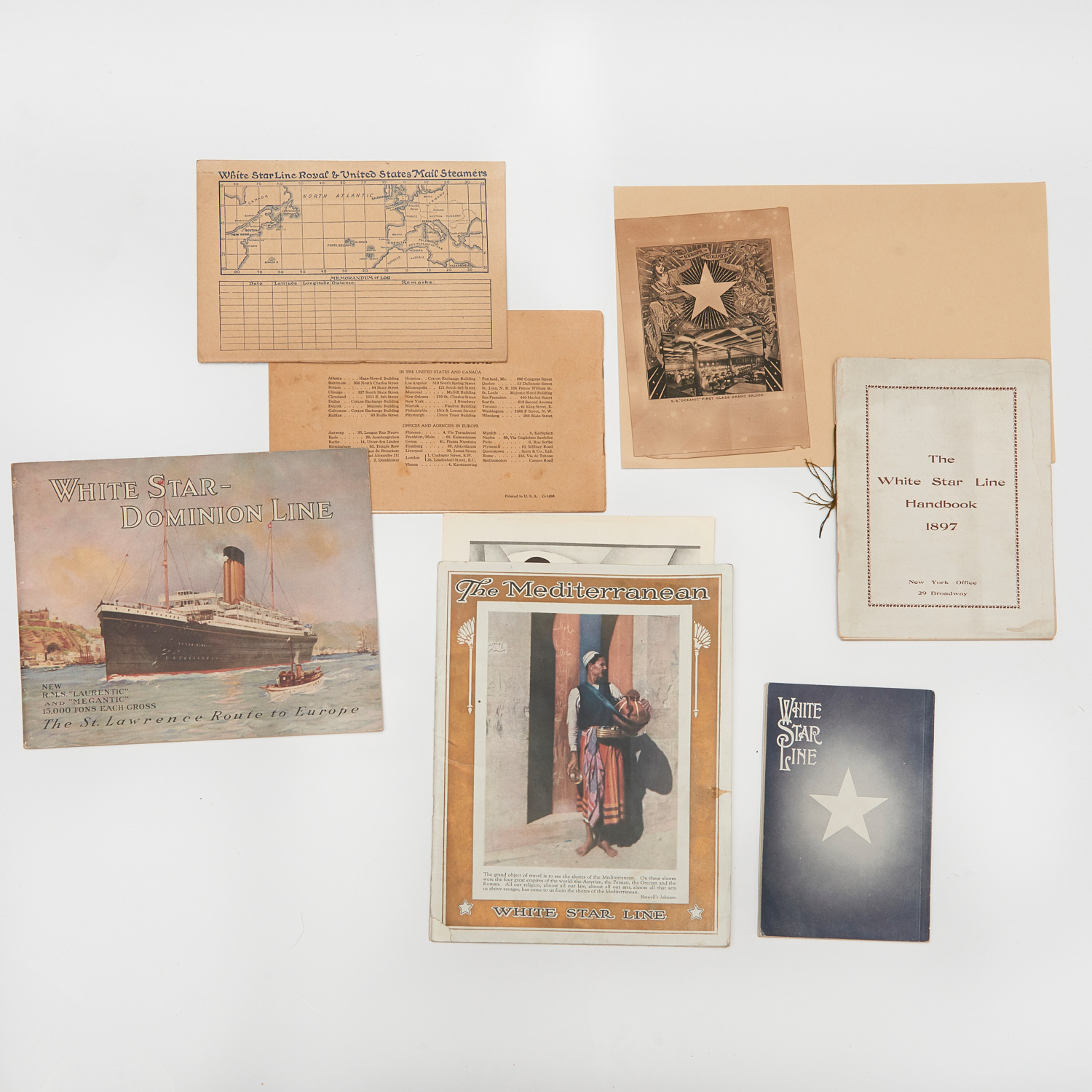 WHITE STAR LINE STEAMSHIP PAPER