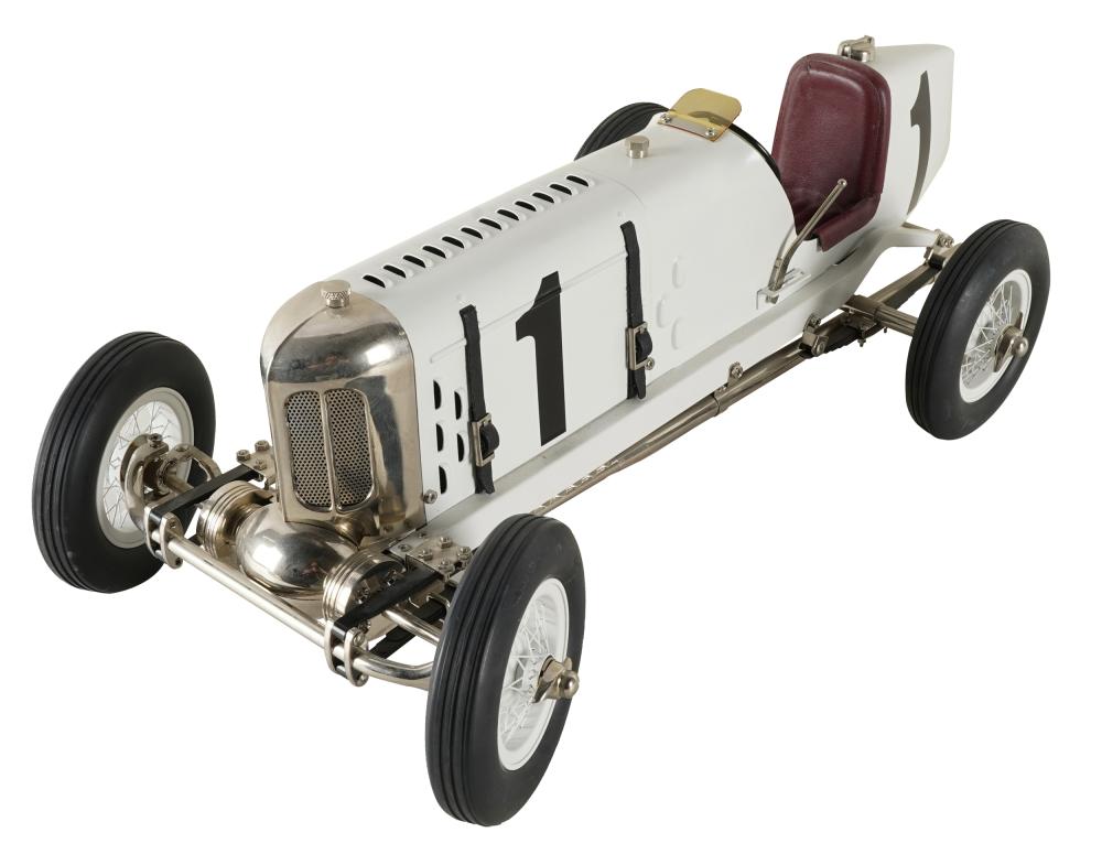WHITE TETHER CARwith no markings;