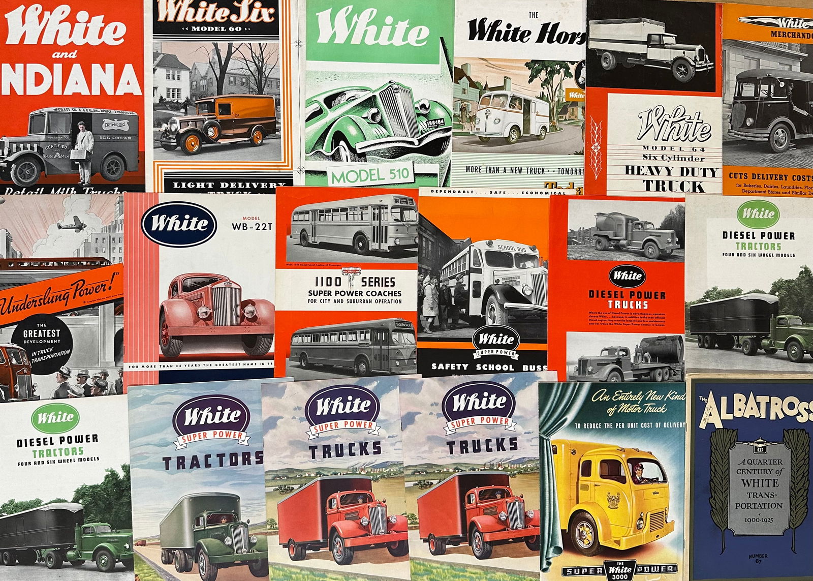 WHITE TRUCK BROCHURES FROM THE