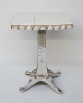 WHITE WASHED SEASHELL ENCRUSTE