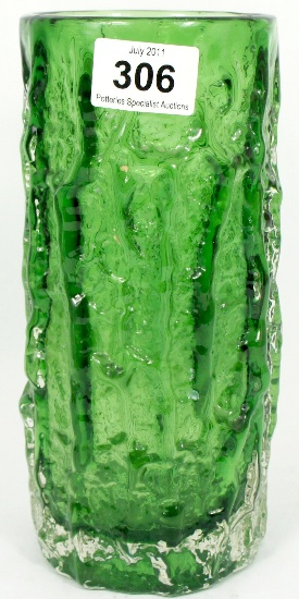 Whitefriars Green Bark Vase