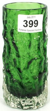 Whitefriars Green Bark Vase de