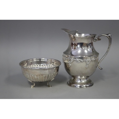 Whitehall silver plate footed