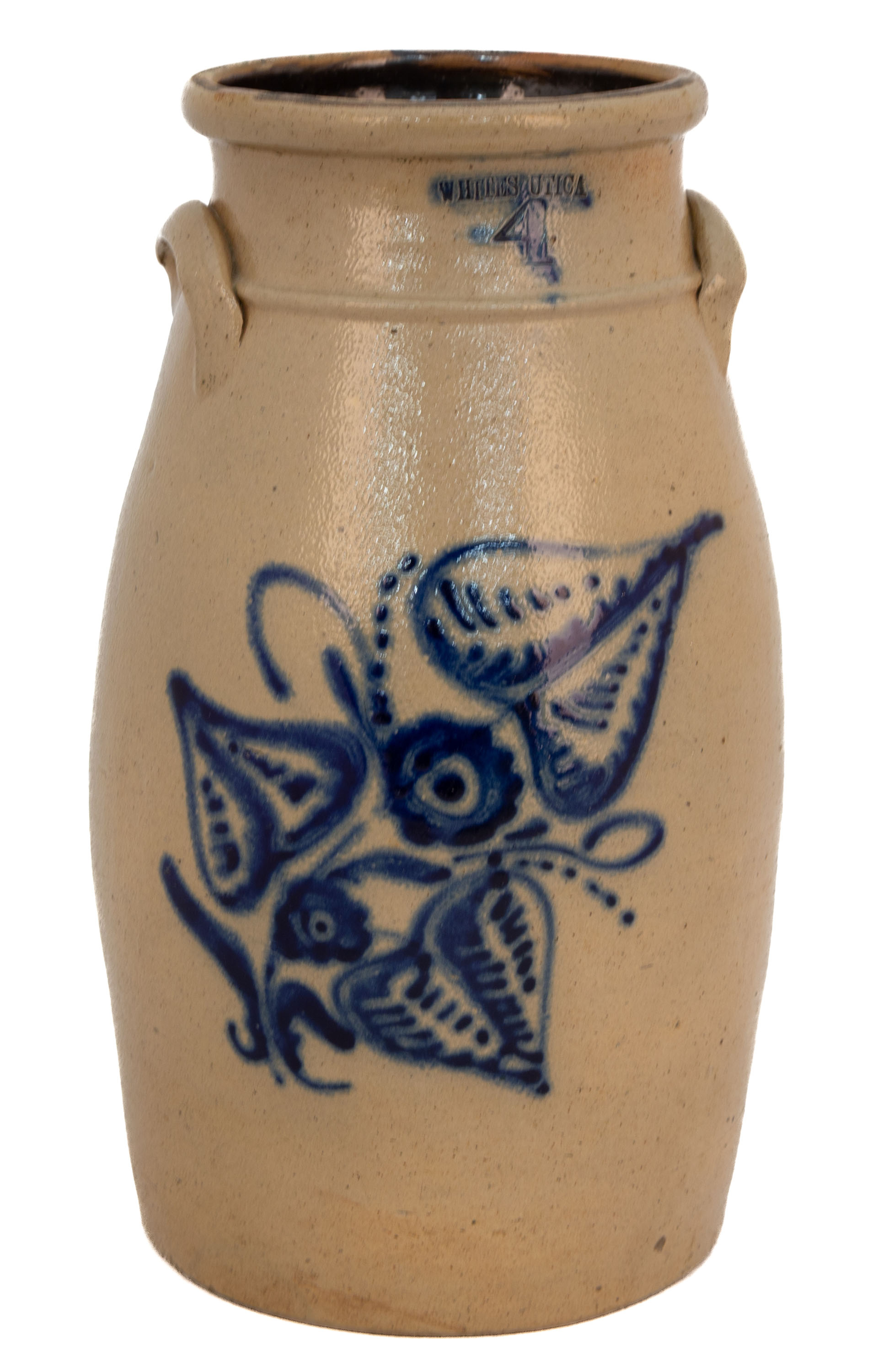 WHITES UTICA 4 GALLON STONEWARE