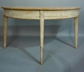 WHITEWASHED RUSTIC DEMILUNE D-