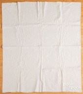 WHITEWORK QUILT, LATE 19TH C.W