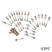 WHITING ARABESQUE SILVER 43PC