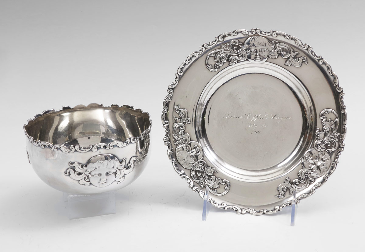 WHITING ART NOUVEAU STERLING BOWL