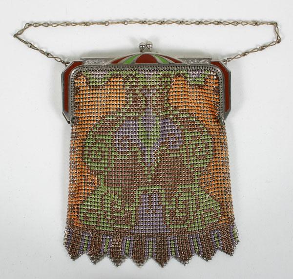 Whiting Davis Art Deco Enamel