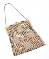 WHITING & DAVIS MESH PURSE WIT