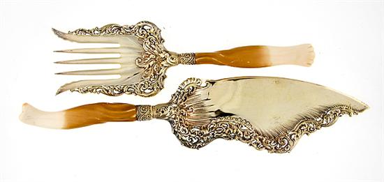 Whiting Ivory pattern sterling fish