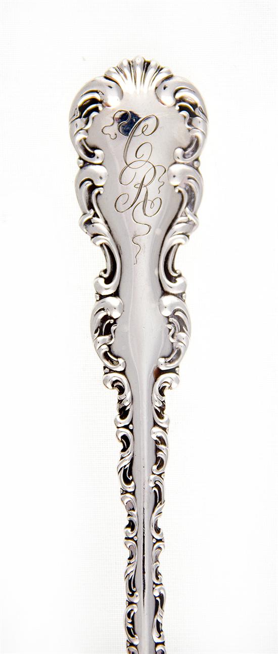 Whiting Louis XV pattern sterling