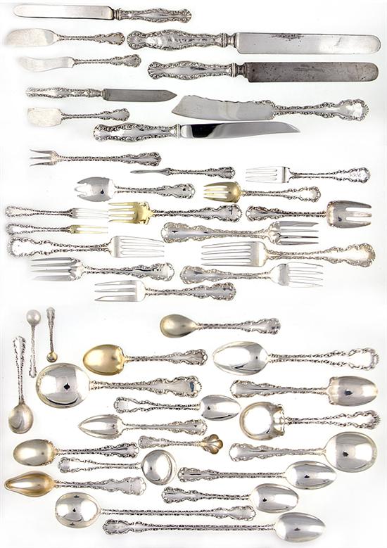Whiting Louis XV sterling extensive
