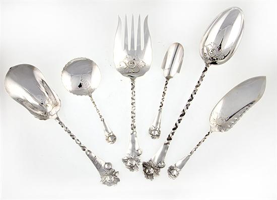 Whiting Peony pattern sterling