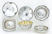 Whiting sterling bowls and tra