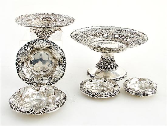 Whiting sterling compote footed