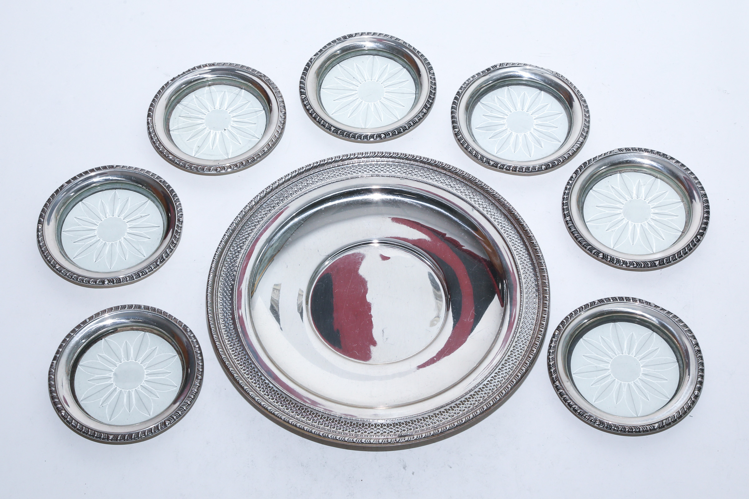 WHITING STERLING DISH & SEVEN