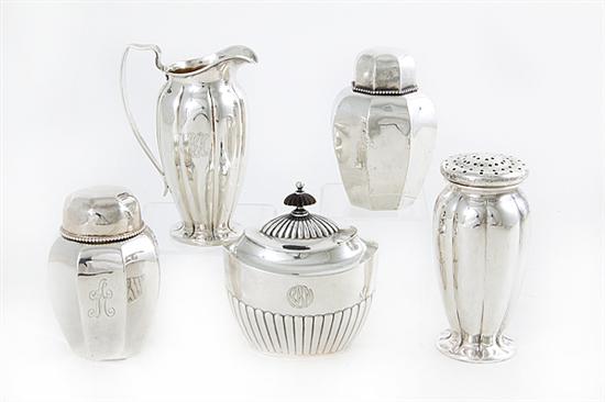 Whiting sterling tea caddies