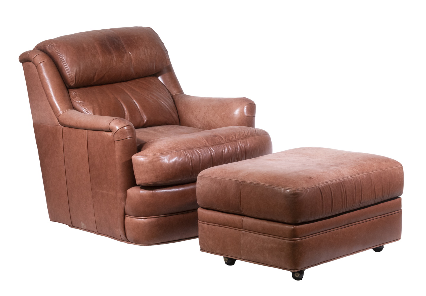 WHITTEMORE SHERRILL LEATHER CHAIR &