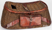 WICKER AND LEATHER FISHING CRE