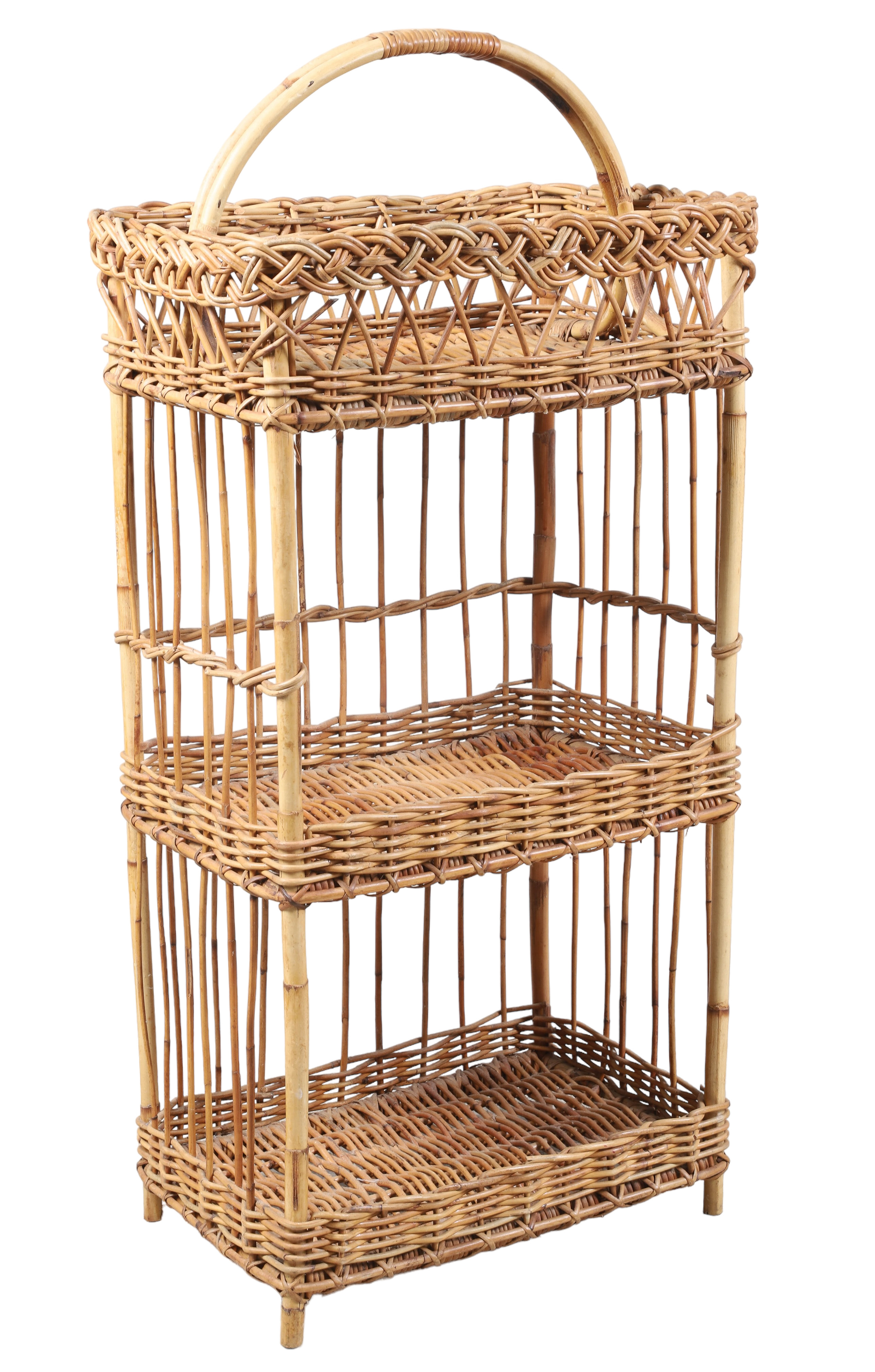 Wicker tiered stand, 3-tiers,
