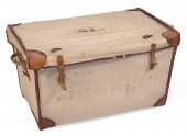 WICKER TRUNK EARLY 20TH CENTUR