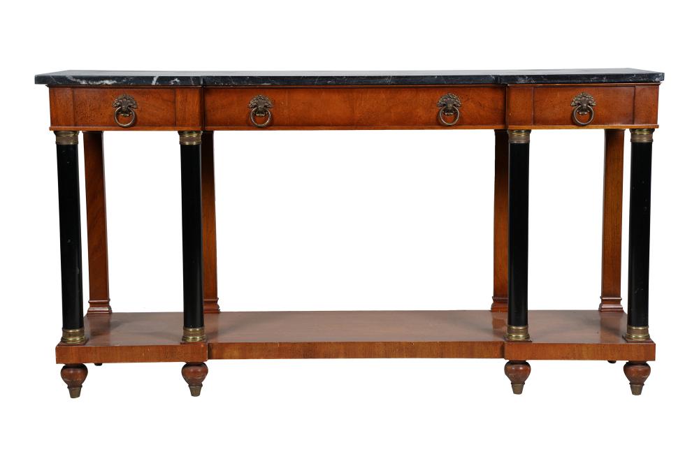 WIDDICOMB EMPIRE STYLE MARBLE TOP