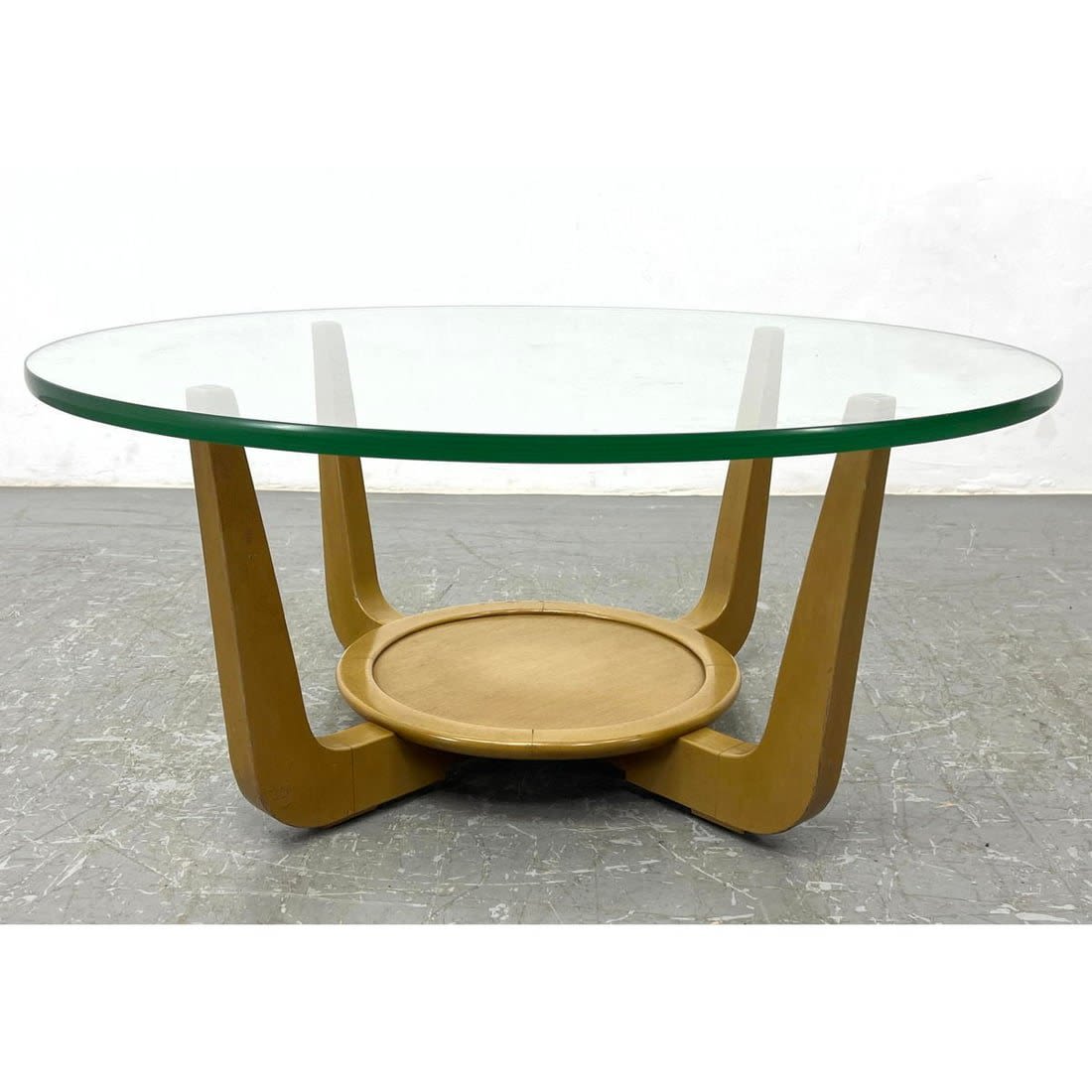 Widdicomb Round Glass Top Coffee