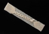 WIDE PEARL MESH CHOKER, WITH A
